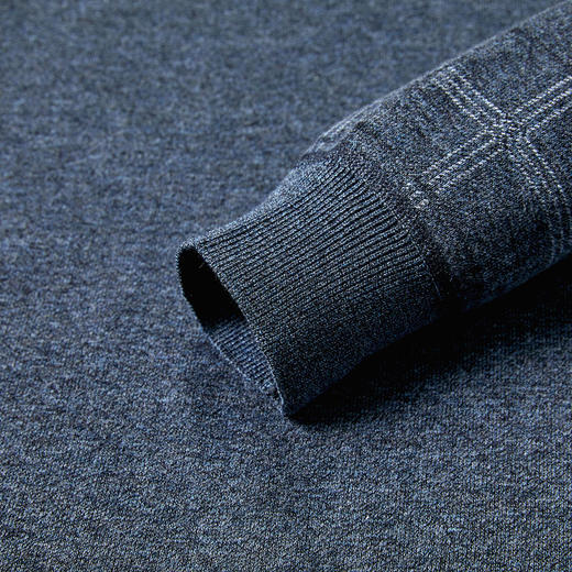 【加绒加厚假两件】罗蒙含棉假两件加绒衬衫 男长袖衬衣 男长袖加绒针织衫 商品图6