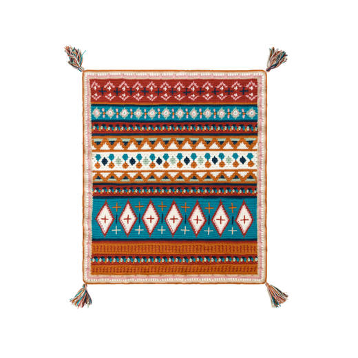 苏苏姐家帕拉孜钩针提花毯手工编织自制diy钩针毯子材料包毛线团 商品图5