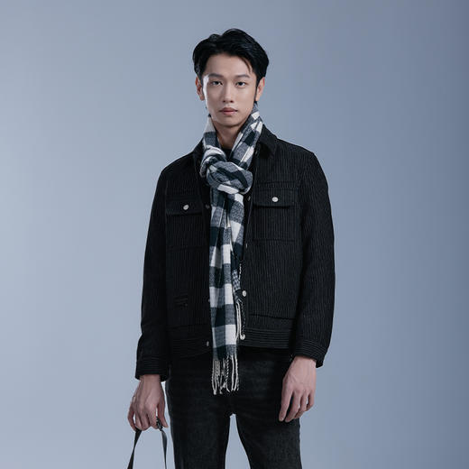 HX 冬季翻领茄克衫上身遮肉显瘦/Y105340002101 商品图0