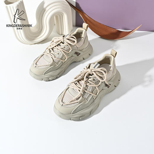 2024经典鲨春季新款时尚百搭潮流运动男士KW250-D14031老爹鞋KW250-D14031 商品图4