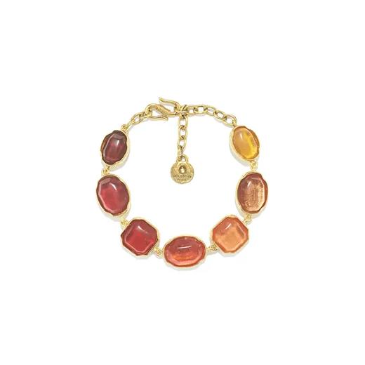 北京仓｜Goossens Paris-Cabochons-Rainbow red 手链［法国设计师］ 商品图0