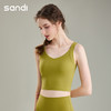 SANDI品牌美背裸感磨毛瑜伽背心SU21A04 商品缩略图0