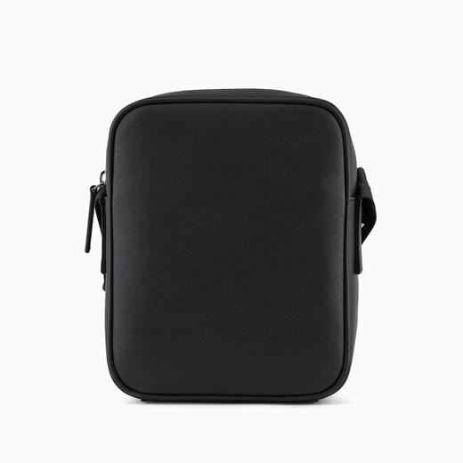 EMPORIO ARMANI 阿玛尼 男士再生 Saffiano 皮革斜挎包 黑色 Y4M387 Y138E 81072 商品图2