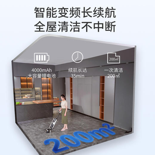 海尔（Haier） 洗地机虎鲸Z6无线智能自动清洁机电动拖把大吸力家用吸拖洗一体洗地机全自动拖地机吸尘器 Z6-W虎鲸 商品图3