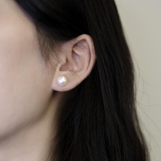 含晖·淡水珍珠素钉S925银（8-9mm） 商品图4