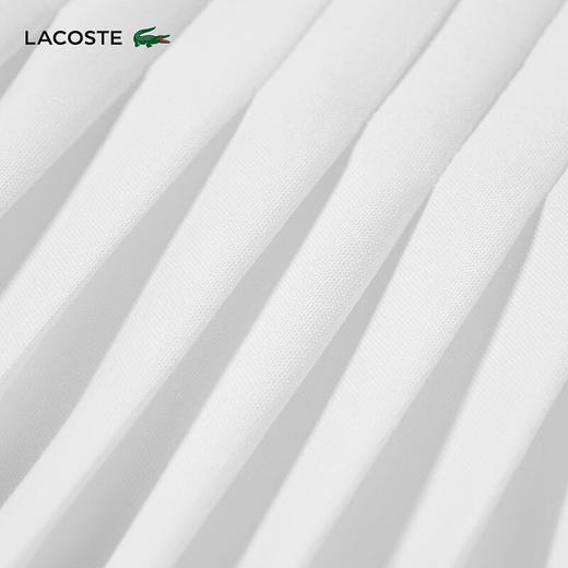 【海南专供价】Lacoste法国鳄鱼女装新款纯色通勤百褶半身裙裙子JF7104-10 商品图5