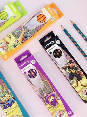 迪克森夜枭冒险联萌三角洞洞铅笔HB（颜色图案随机）