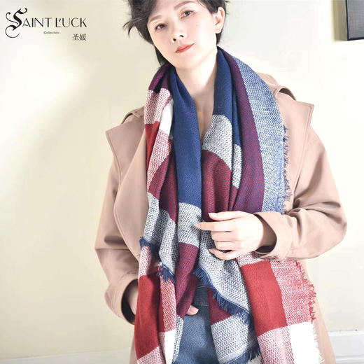SAINT L’UCK/圣媛经典格纹围巾SA317W01 商品图0