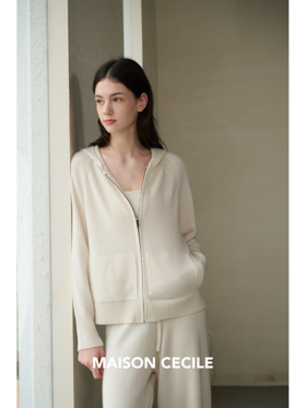 MAISON CECILE经典两色/两个版本软糯随性温暖百搭羊绒带帽套装