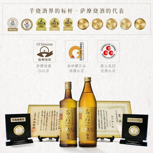 【日本原瓶烧酒】日本本坊酒造新技樱岛本格烧酒900ml单支 商品图1