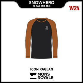 2324 MONS ROYALE-Icon Raglan长袖上衣（日常）