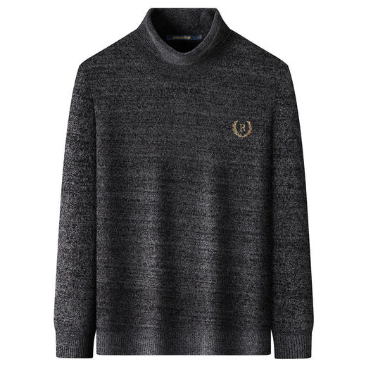 27DKLWD261R【加绒加厚】罗蒙秋冬款雪尼尔高领毛衣男士针织衫男士毛衣保暖男士针织衫 商品图2