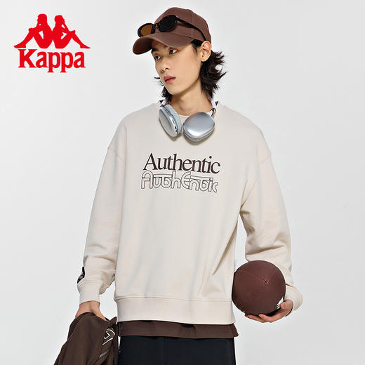 Kappa卡帕套头衫2024新款男春运动卫衣字母休闲圆领长袖K0E12WT71 商品图1
