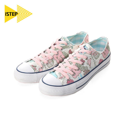 【2026新春专享】iSTEP可爱涂鸦低帮板鞋（瑕疵品不退不换） 商品图3