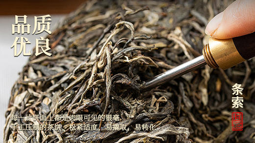 尚礼村云南普洱茶2019 瑞弘昌【绿票】普洱生茶357g 商品图1