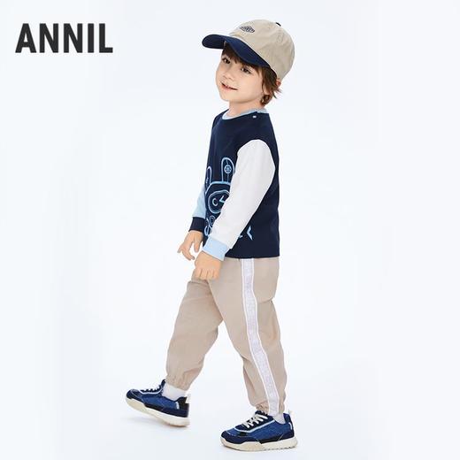 男童运动休闲单裤长裤裤子新款安奈儿童装实体店同款XB416535 商品图2