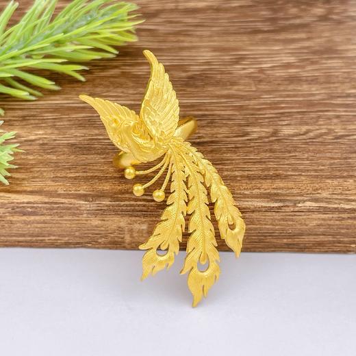 【限时克减150元】足金999.9 #婚庆 古法活口婚嫁凤戒凤凰于飞凤凰女戒(AIGFJZ00052-1)（预售产品下单后不退款不退货不换货不补差（预售产品下单后不退款不退货不换货不补差 商品图0