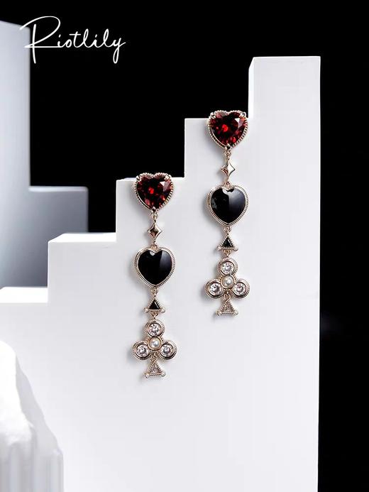 1F【Riotlily】艾特里里钱力无限系列耳环长款雅酷钉坠贵气气质耳饰新 商品图4