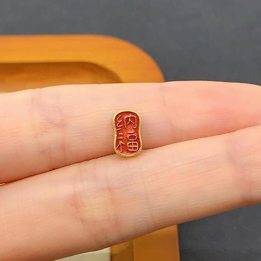 【限时7.5折】【定价黄金】足金 #招财纳福 古法高温烧蓝空心招财纳福手串配件高温珐琅手串(AKGFSC00029)（预售产品下单后不退款不退货不换货不补差价） 商品图3