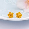 【限时7.5折】【定价黄金】足金999 5G黄金玫瑰花形耳钉(AG5GES00104)（预售产品下单后不退款不退货不换货不补差价）（预售产品下单后不退款不退货不换货不补差价） 商品缩略图0