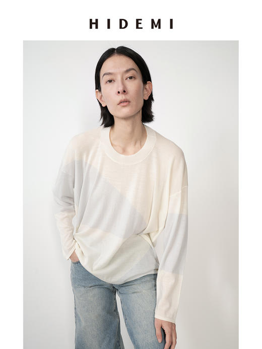 HIDEMI “我们的第一件龟背T”系列美利奴羊毛基础款简约柔软圆领打底衫 商品图9