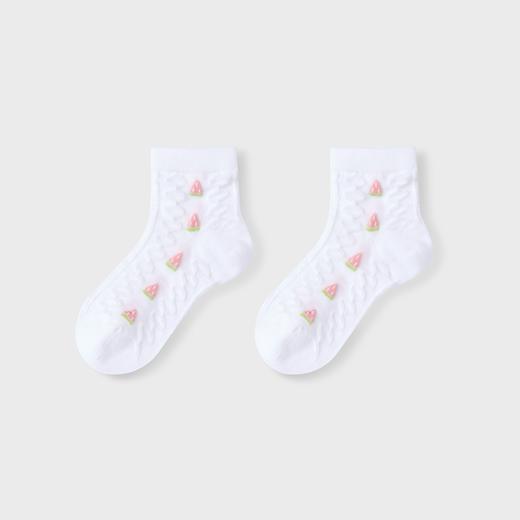 【专区任选2件49元】女童透气干爽短袜两双装新款安奈儿童装实体店同款JG417576 商品图2