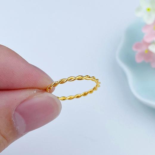【限时克减150元】足金999 (足金999字印)5G黄金实心麻花圈戒(5GJZ00552)（预售产品下单后不退款不退货不换货不补差（预售产品下单后不退款不退货不换货不补差 商品图2