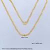 【限时克减150元】足金999.9 水波纹项链(XL00012-07)补差价）补差价）预售产品下单后不退款不退货不换货不补差价 商品缩略图3