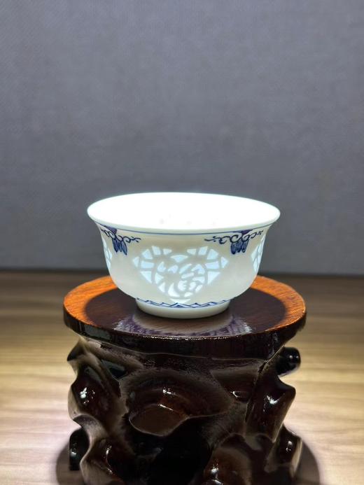 景德镇陶瓷 国瓷红叶 8头玲珑茶具钻石福 商品图4