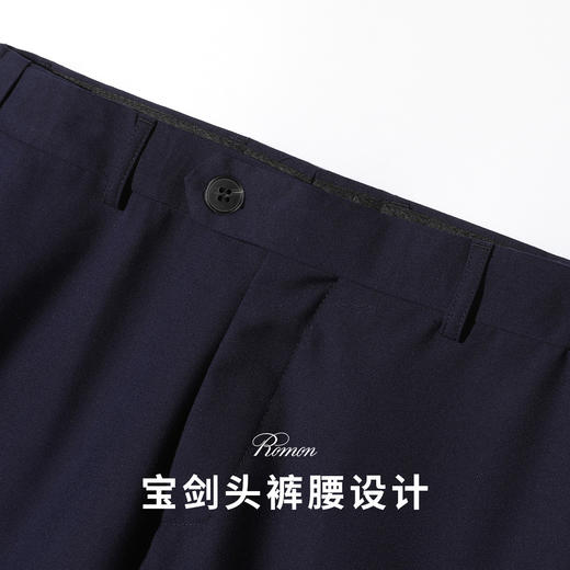 【西装+松紧腰西裤】罗蒙西服套装正装通勤两件套商务婚庆简约男士西服套装 商品图8