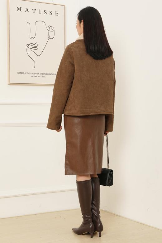 LNNNS 保暖皮毛一体复古时髦鹿皮绒外套 15118 商品图3