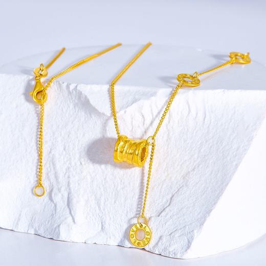 【限时克减150元】足金999 5G黄金小蛮腰吊饰时尚调节套链(AG5GTL00162)（预售产品下单后不退款不退货不换货不补差价（预售产品下单后不退款不退货不换货不补差价 商品图0