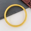 【限时克减150元】足金古法半实心光面光圈手镯素圈泥鳅背宽面内心经手镯（面宽约9.3-9.7mm，厚度约4.9mm）(ANWZGFSZ00010-3)预售产品下单后不退款不退货不换货不补差价 商品缩略图2