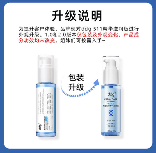 【新包装】ddg 清透焕采精华（滋润版）  511精华滋润版 商品图1