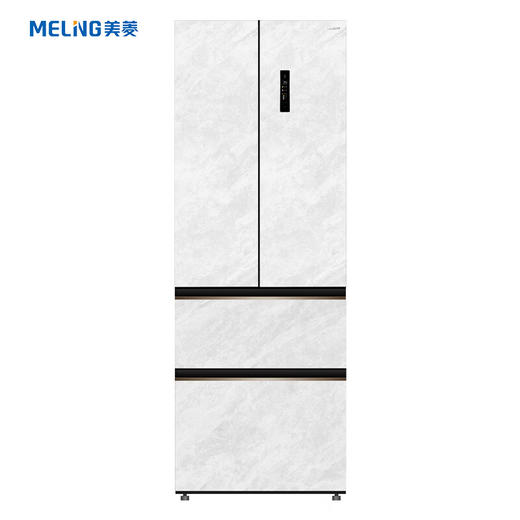 美菱（MeiLing）400升法式冰箱 一级能效 BCD-400WP9BT雪山白（线下同款） 商品图1