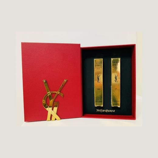 YSL圣罗兰红色浮雕口红礼盒（#N21不羁复古红、#1966暖红棕） 商品图1