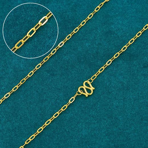 【限时克减150元】足金999.9 黄金长十字链项链(XL00204-02)补差价）补差价）预售产品下单后不退款不退货不换货不补差价 商品图0