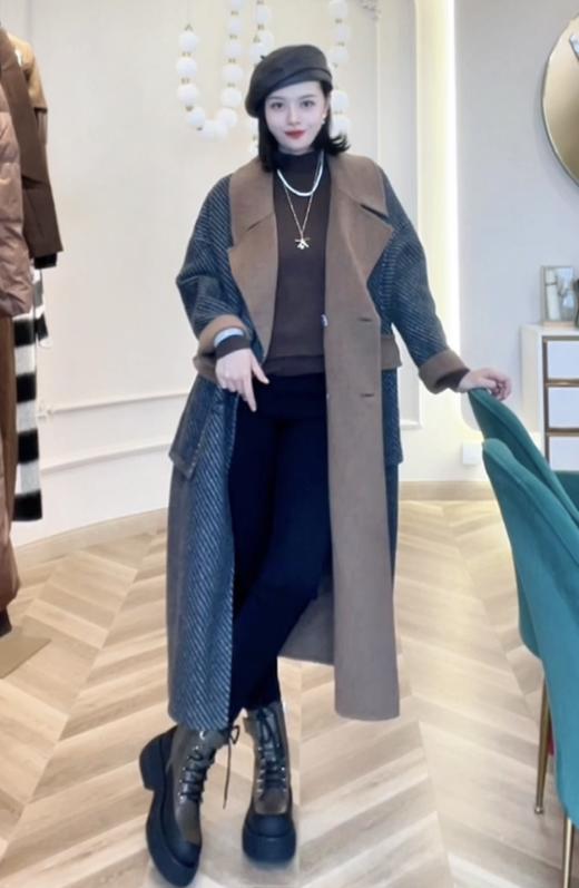 毛呢外套长款 商品图0