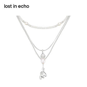 [捡漏价]lost in echo原创设计师款Yetti小怪兽玩气球三层项链多层次叠戴