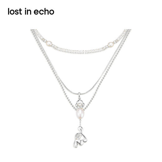 [捡漏价]lost in echo原创设计师款Yetti小怪兽玩气球三层项链多层次叠戴 商品图0
