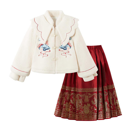 笛莎Deesha 童装女童套装2024春装新款儿童长袖外套套装 商品图4