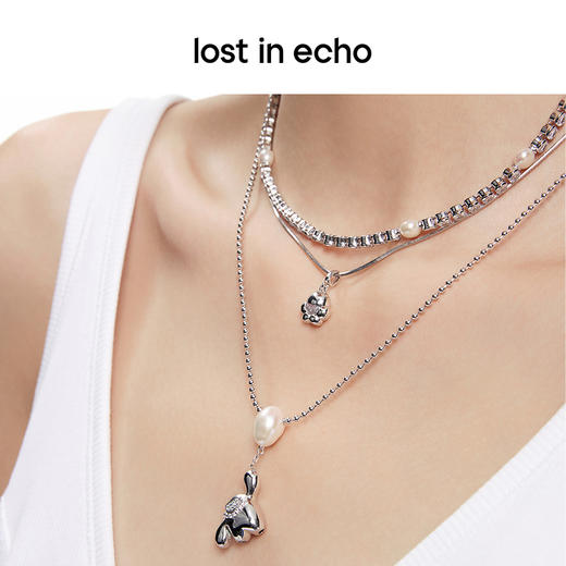 [捡漏价]lost in echo原创设计师款Yetti小怪兽玩气球三层项链多层次叠戴 商品图3