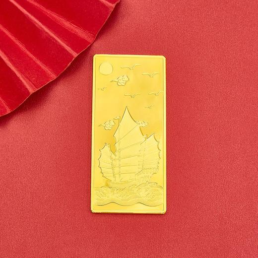 【限时克减150元】【100克】足金999.9 #投资理财 一帆风顺100g金条（配亚克力盒）(YDJT00043-03)（预售产品下单后不退款不退货不换货不补差价） 商品图1
