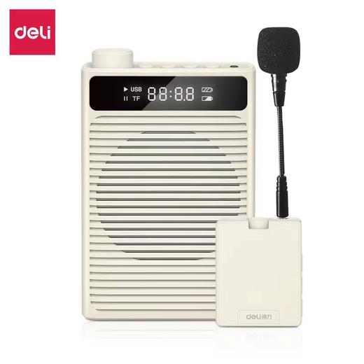 得力LT890小蜜蜂扩音器 白色 1台 教师耳麦上课拾音扩音喇叭麦克风喊话扬声器 商品图4