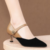 尖头细高跟鞋，拼接玛丽珍鞋单鞋HY&H3306 商品缩略图1