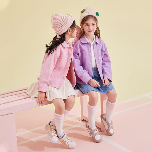 笛莎Deesha 童装女童外套2024春季新款中大童时尚外套 商品图4