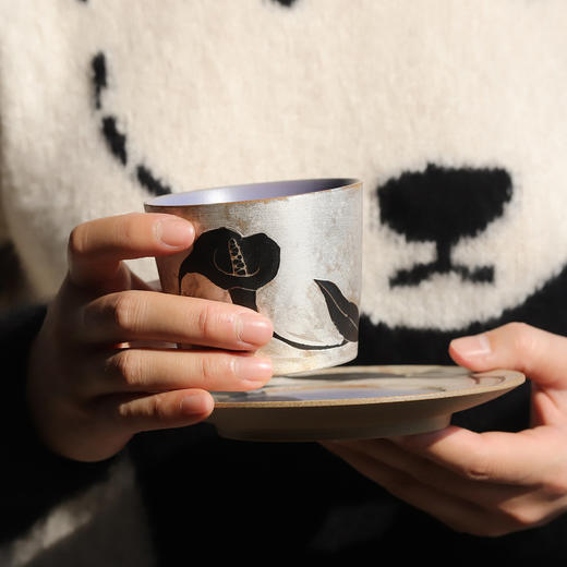 林智颖 马蹄莲 百合杯 盘 陶瓷 商品图5