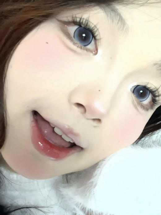平价月抛 珍珠女孩 lolilook   | 大直径14.5 着色14.0参考值 |(同品牌多副更划算 选款色板在详情页下滑查看）蓝色美瞳 狗狗眼美瞳 商品图3