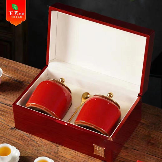 禧欢礼【实木烤漆.红.大双瓷+1茶勺】150 元1套.共5套 商品图1