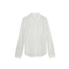 谜底通勤白衬衫长袖女2024春季新款领口钉珠绣百搭衬衣241MC0109 商品缩略图4
